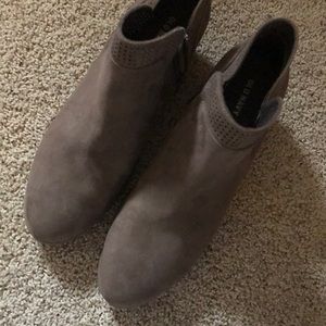 Taupe ankle booties